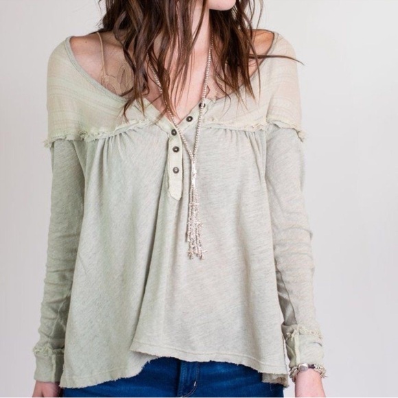 Free People Tops - Free People We the Free Down Under Henley